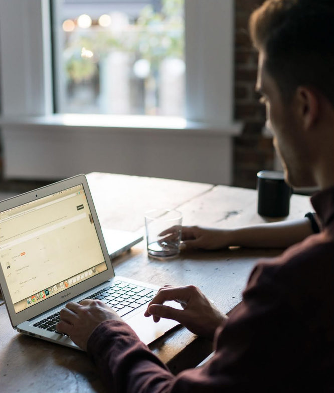 Person on laptop